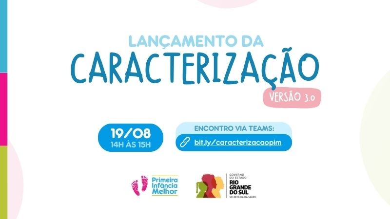 Convite lançamento caracterização